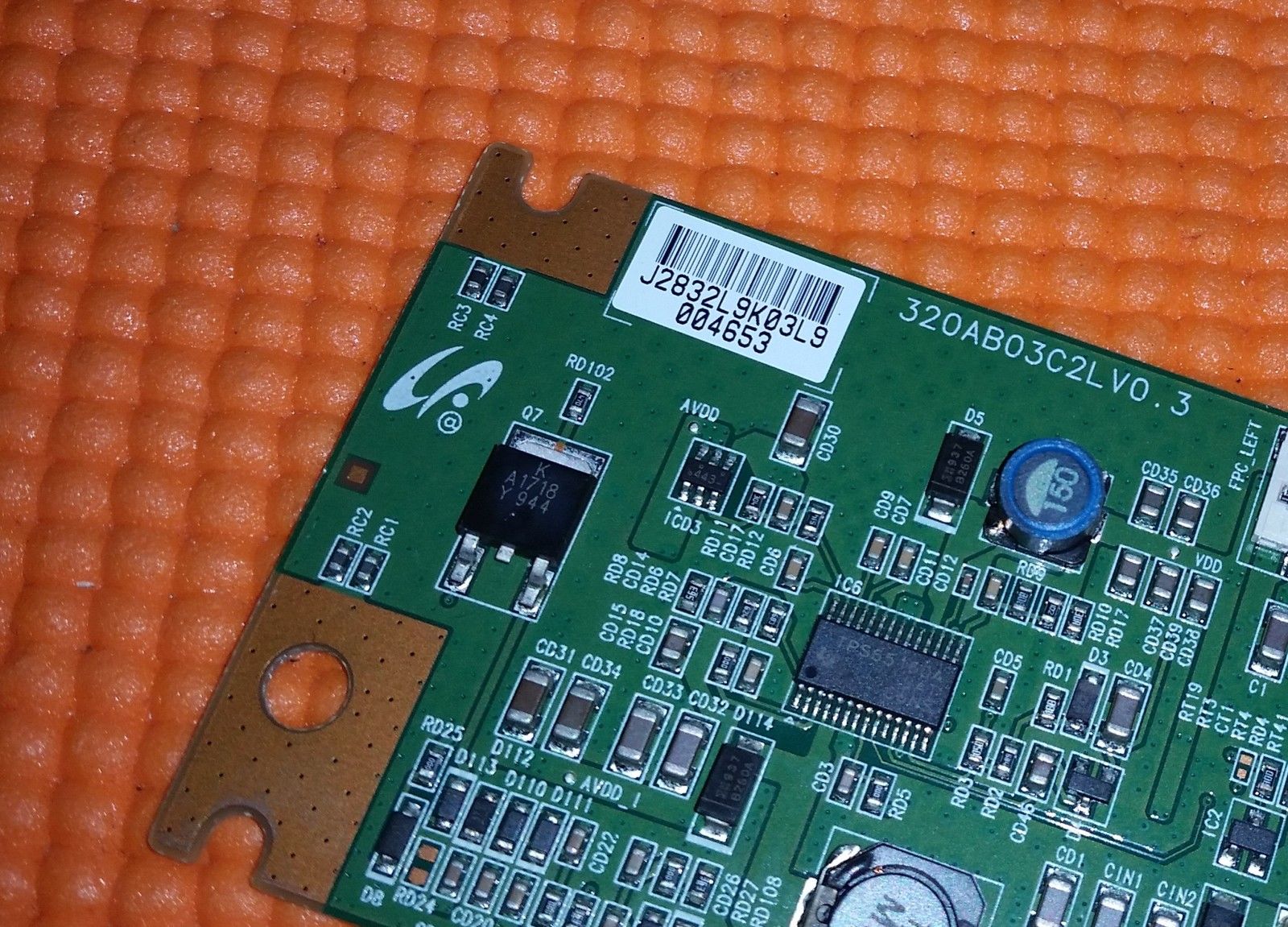 T-CON LVDS-BOARD FÜR SONY KDL-32S5500 32\" LCD-TV 320AB03C2LV0.3 LJ94-02832L